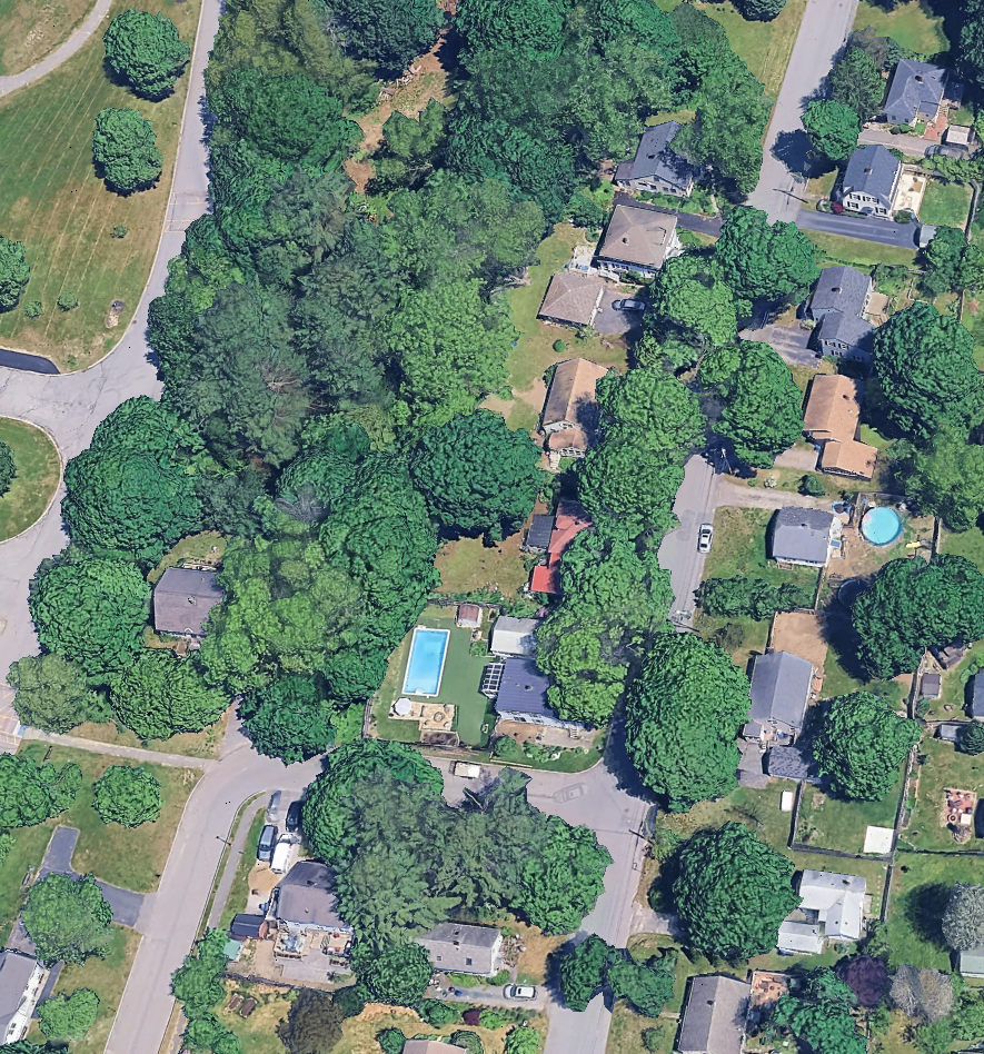 Aerial view of Riverton neighborhood